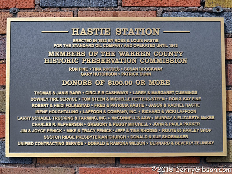 Hastie Station plaque