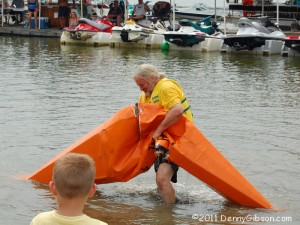 Broken cardboard boat, New Richmond, OH, 2011