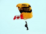 Golden Knight with Canadian flag