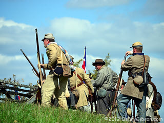 perryville battle reenactment portion attended yesterday took ago place years today