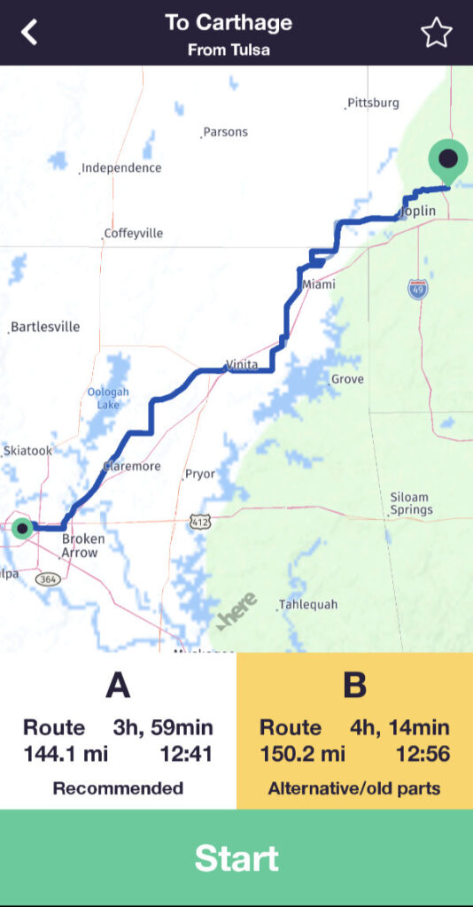 Product Review Route 66 Navigation by Touch Media | Denny G's Road ...